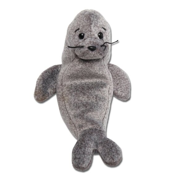Vintage SLIPPERY1999 TY Beanie Baby Seal Grey Collectable Stuffy - Picture 7 of 8